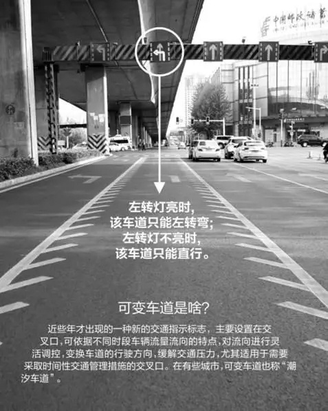 新标线五:可变道车道