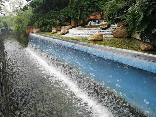 地下污水处理厂净化后的水质。