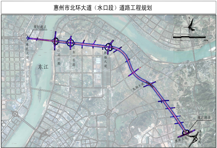 80米宽,双向8车道!惠州市区北部规划建设一条快速路