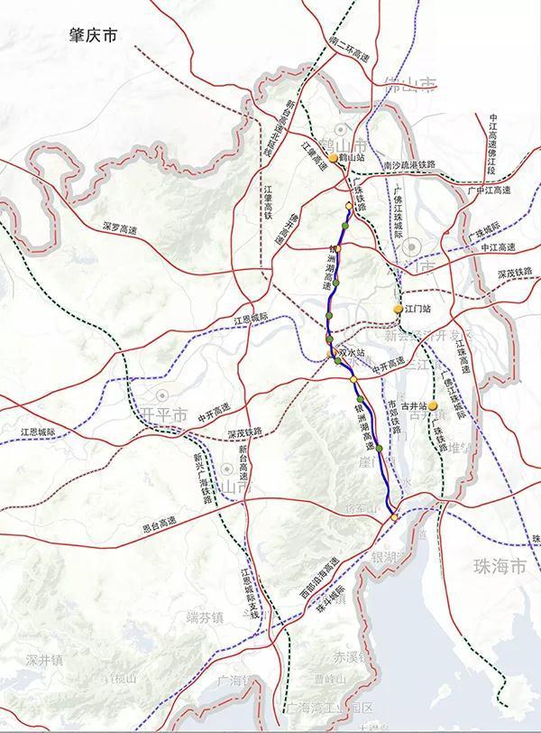 江门市银洲湖高速公路工程规划选址公示