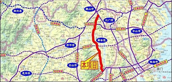 江门市银洲湖高速公路工程规划选址公示