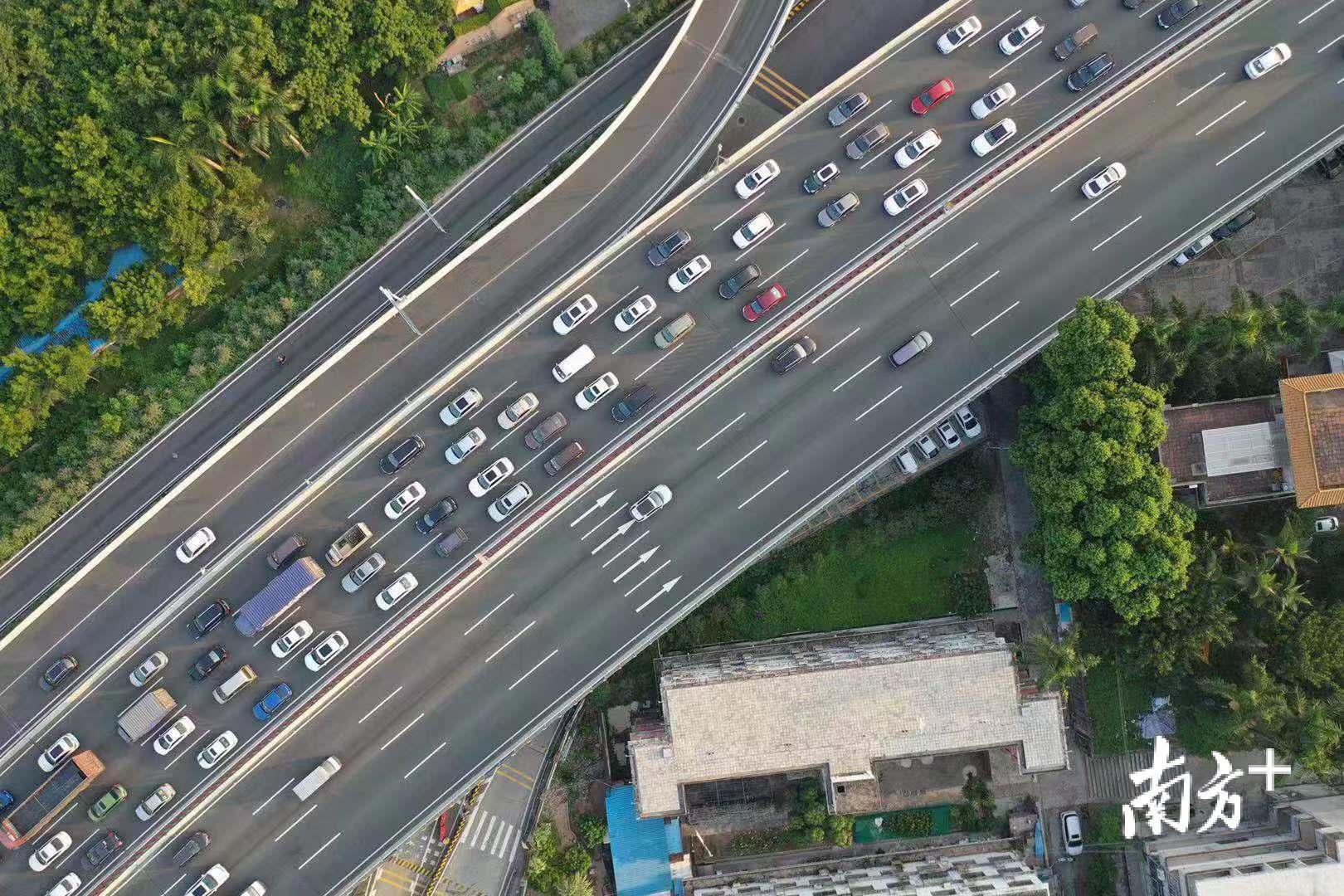 北环高速西行沙河立交至广北桥段,西环高速北行黄岐至沙贝段,1620