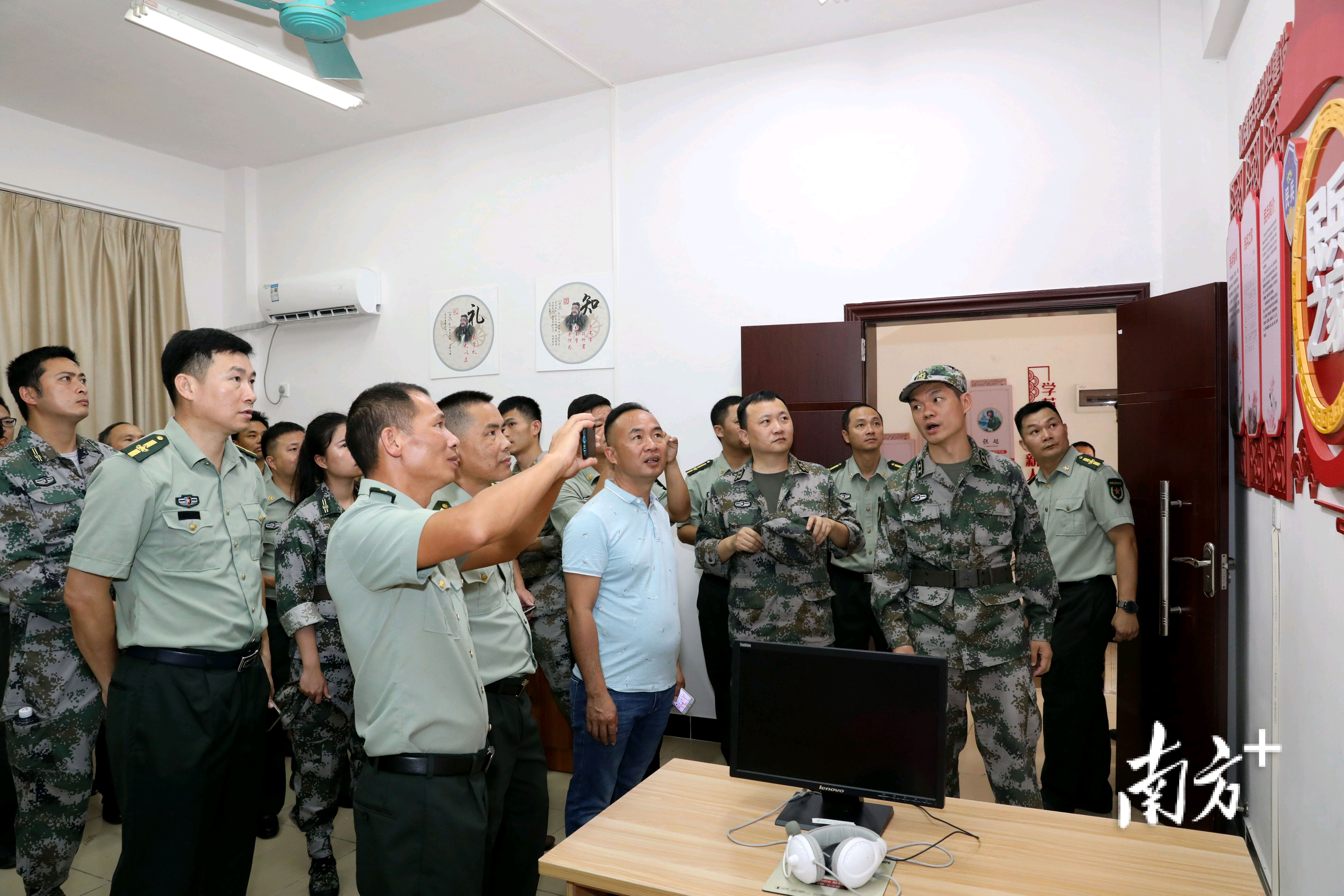 阳东区人武部组织全区专武干部到阳西县观摩基层武装部正规化建设工作