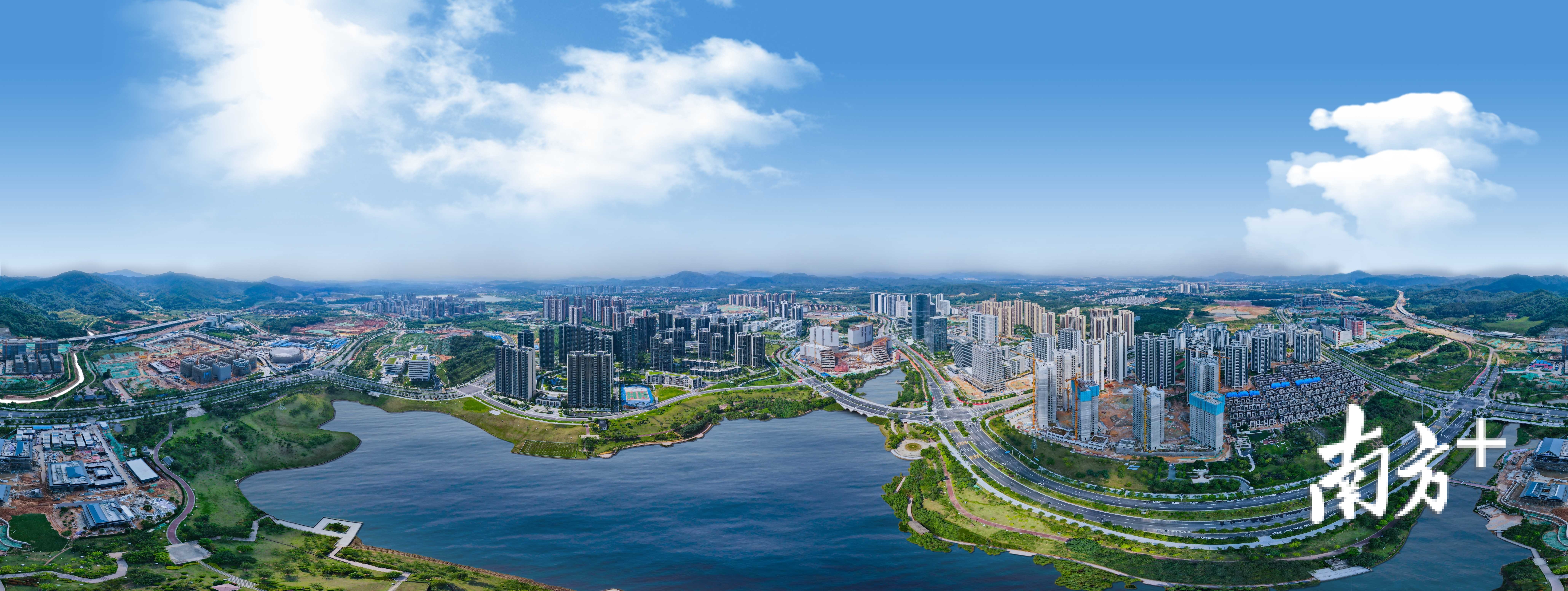 中新知识城航拍图