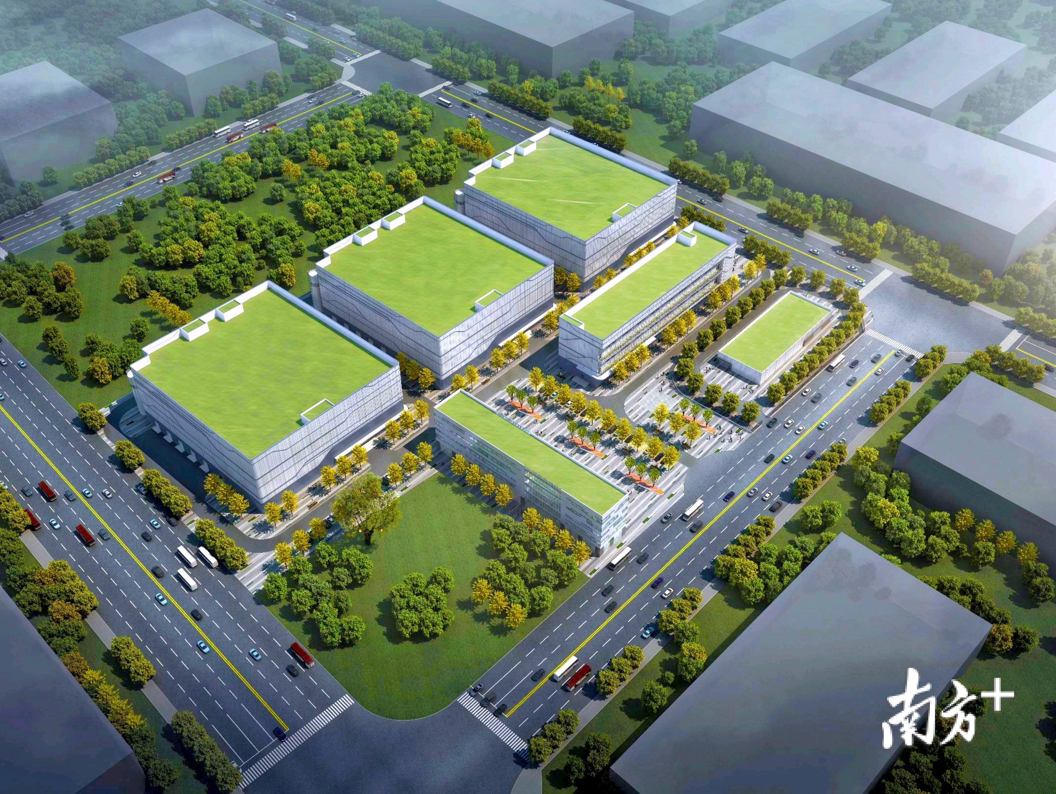 腾龙湾区数据中心效果图。西樵镇供图