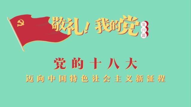 《敬礼！我的党》第七十九集：党的十八大