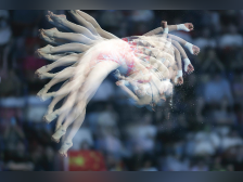 多图直击：全红婵、陈芋汐包揽亚运会女子10米台冠亚军