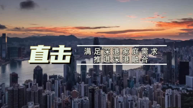 直击：满足深港家庭需求 推进深港融合