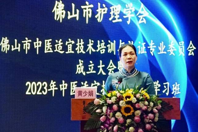 黄少娟主委讲解专委会工作