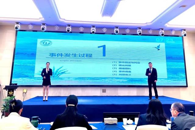 我院参赛选手胡永波、陈晓娜