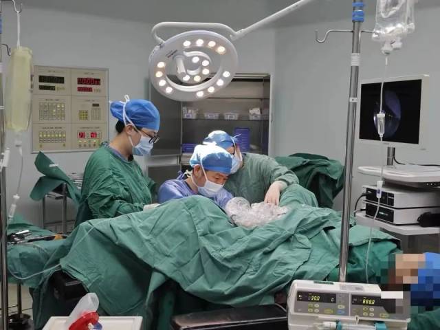 朱金虎主刀为患者切除病灶