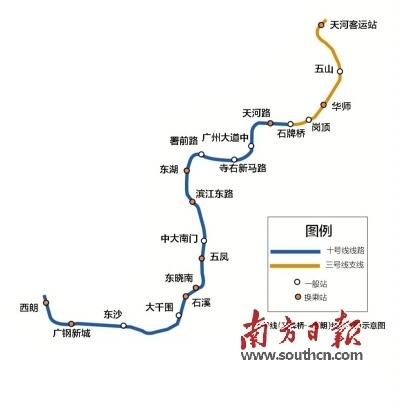 十号线地铁线路图图片