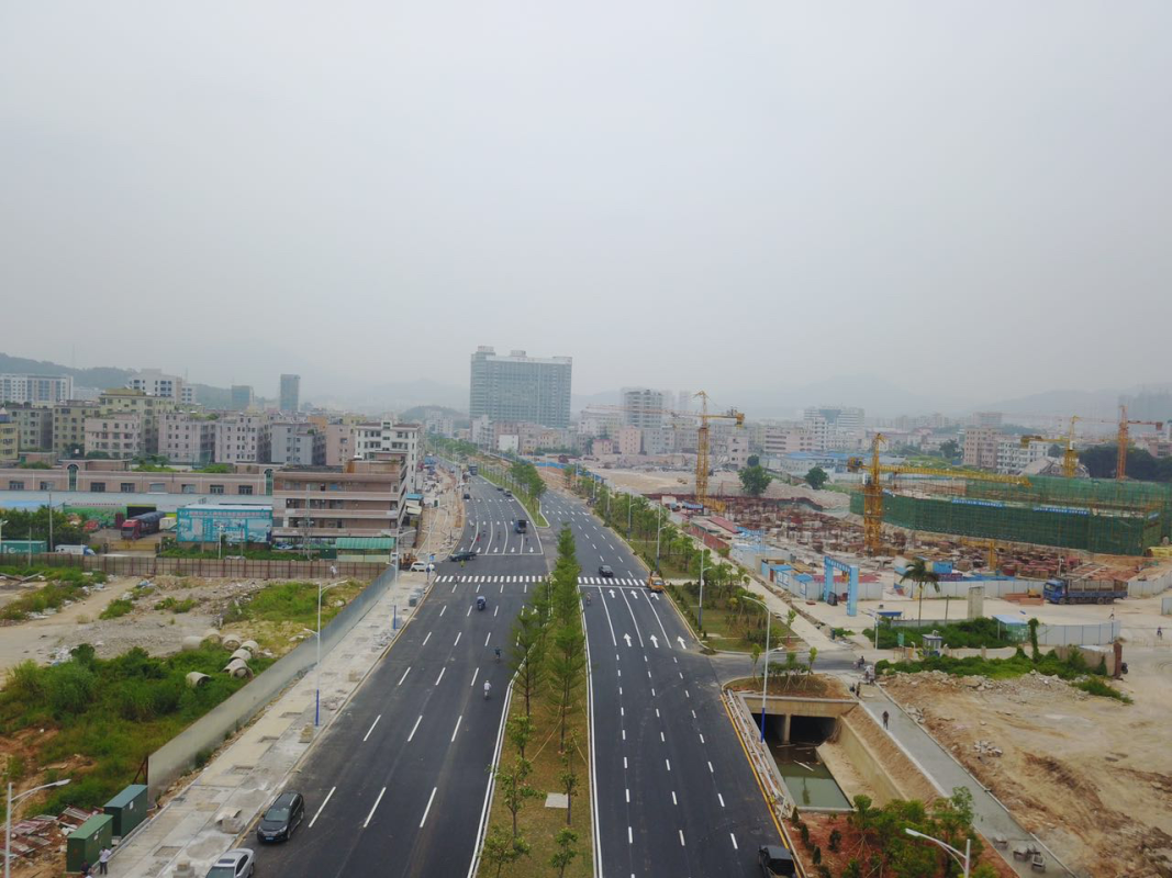 (金牛路-兰竹西路)正式竣工通车,标志着龙坪路(坪山段)项目的全线贯通