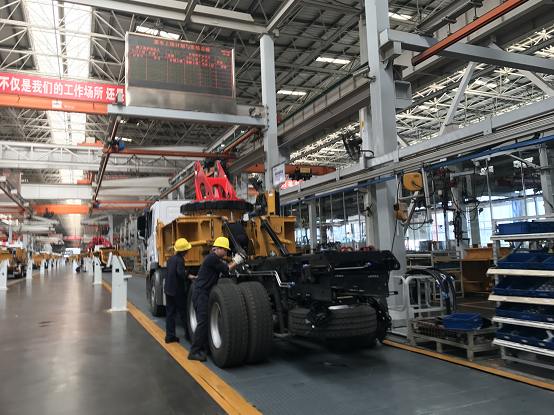 在三一重工车间。李欣 摄
