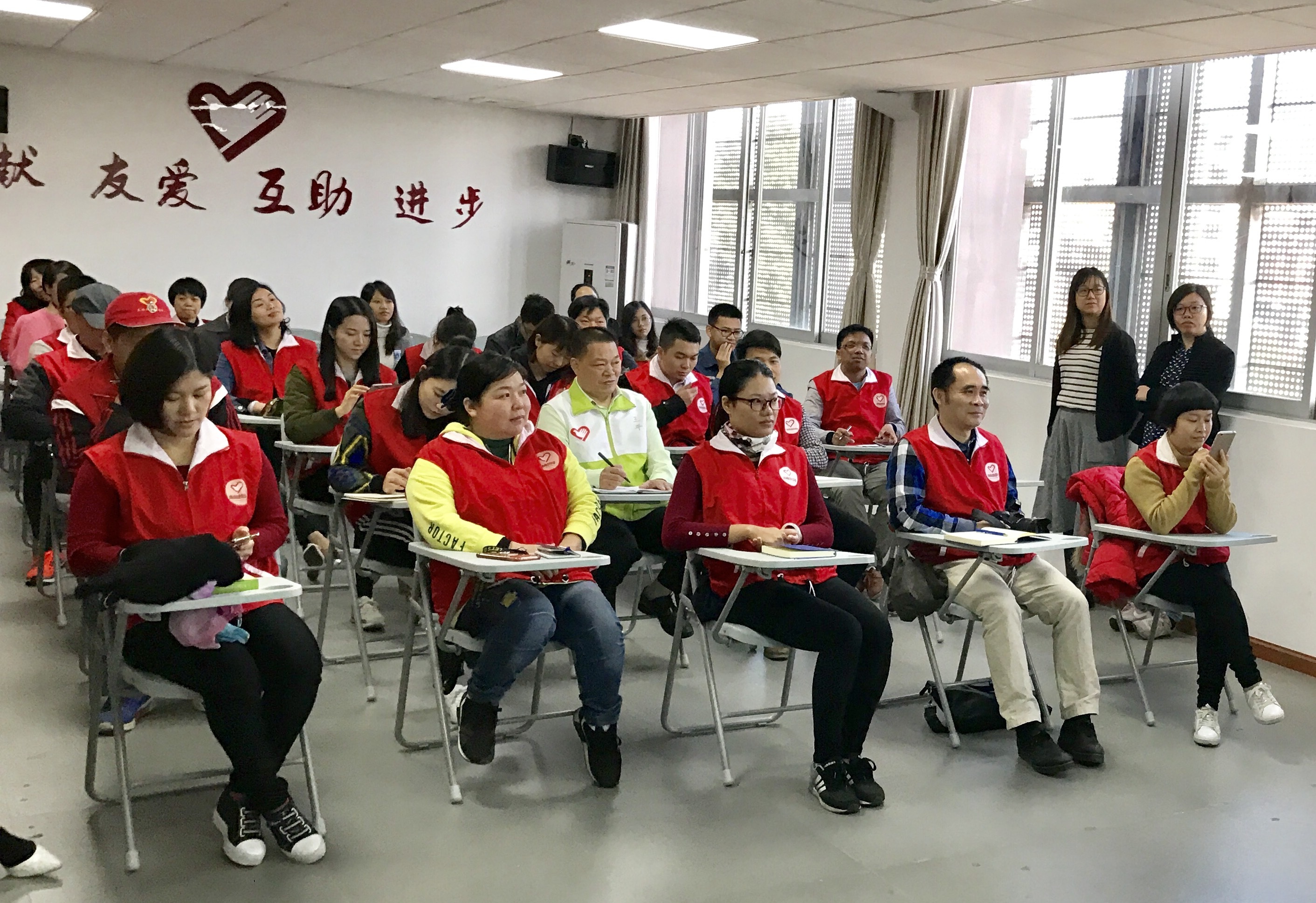 三水区志愿者学院开展志愿者导师培训活动。张秀蓝/摄 