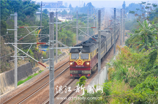 黎湛铁路湛江段电气化改造工程已经进入收尾阶段