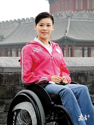 因脊髓受损而瘫痪的桑兰。