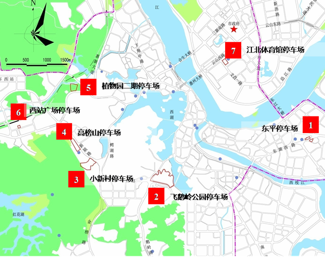 3年内惠州西湖周边将增5148个停车位 快看看