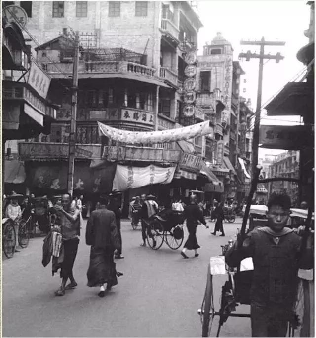 民国时期的桨栏马路 民国时期的桨栏马路