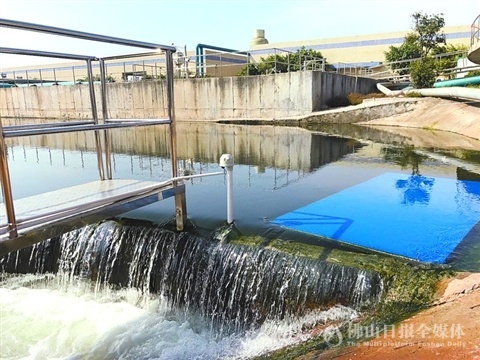 大塘工业园区生活污水处理厂负责处理从各个截污口收集来的生活污水