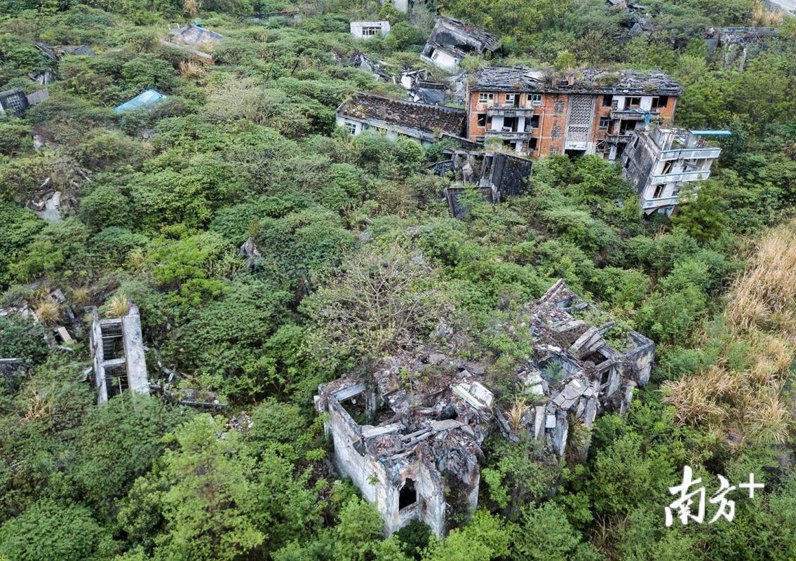 震撼航拍被定格的破碎山河汶川地震遺址上長出青草樹木