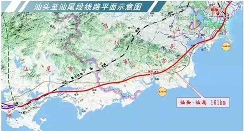 正文粵東城際鐵路網近期規劃是: 形成以汕頭,汕尾,潮州,揭陽為主要