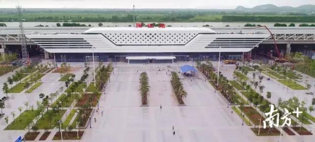 阳江站航拍画面 阳江站航拍画面