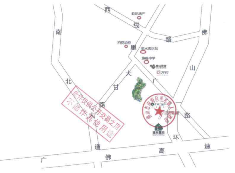 里水沙涌地块位置示意图。图片来源于佛山市公共资源交易网