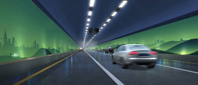 坪山风光景观段(左线坪山端200m)装修设计效果图 坪山风光景观段(左线坪山端200m)装修设计效果图