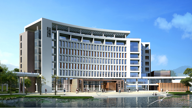 珠海市技师学院金湾校区图书综合楼效果图  珠海市技师学院供图