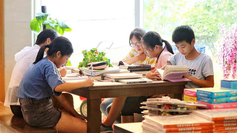 图集|暑假余额已不足,同学扎堆图书馆赶作业