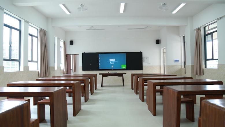 北山小学书法室还带有黑科技 北山小学书法室还带有黑科技