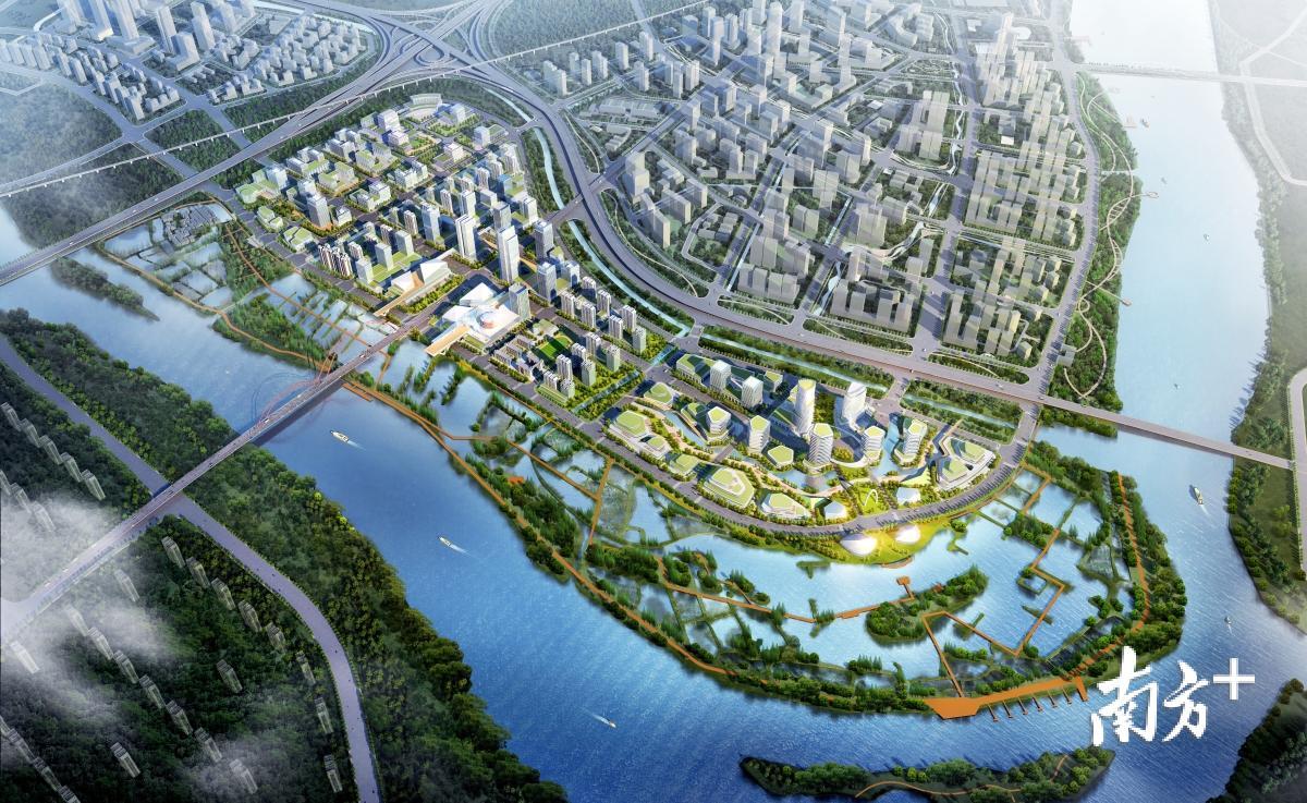 白云区在黄金围打造“人工智能+”集聚地，图为黄金围地区城市设计图。白云区国规局供图