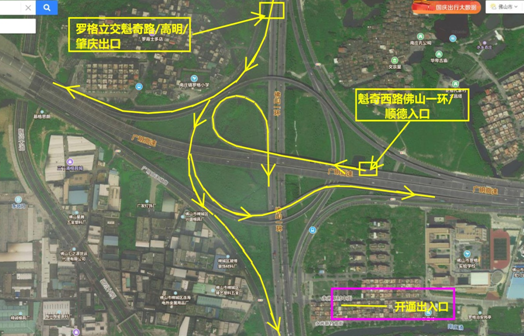 出入口,分别为:(1)桂丹路往一环南行东入口,西入口;(2)上柏立交出口
