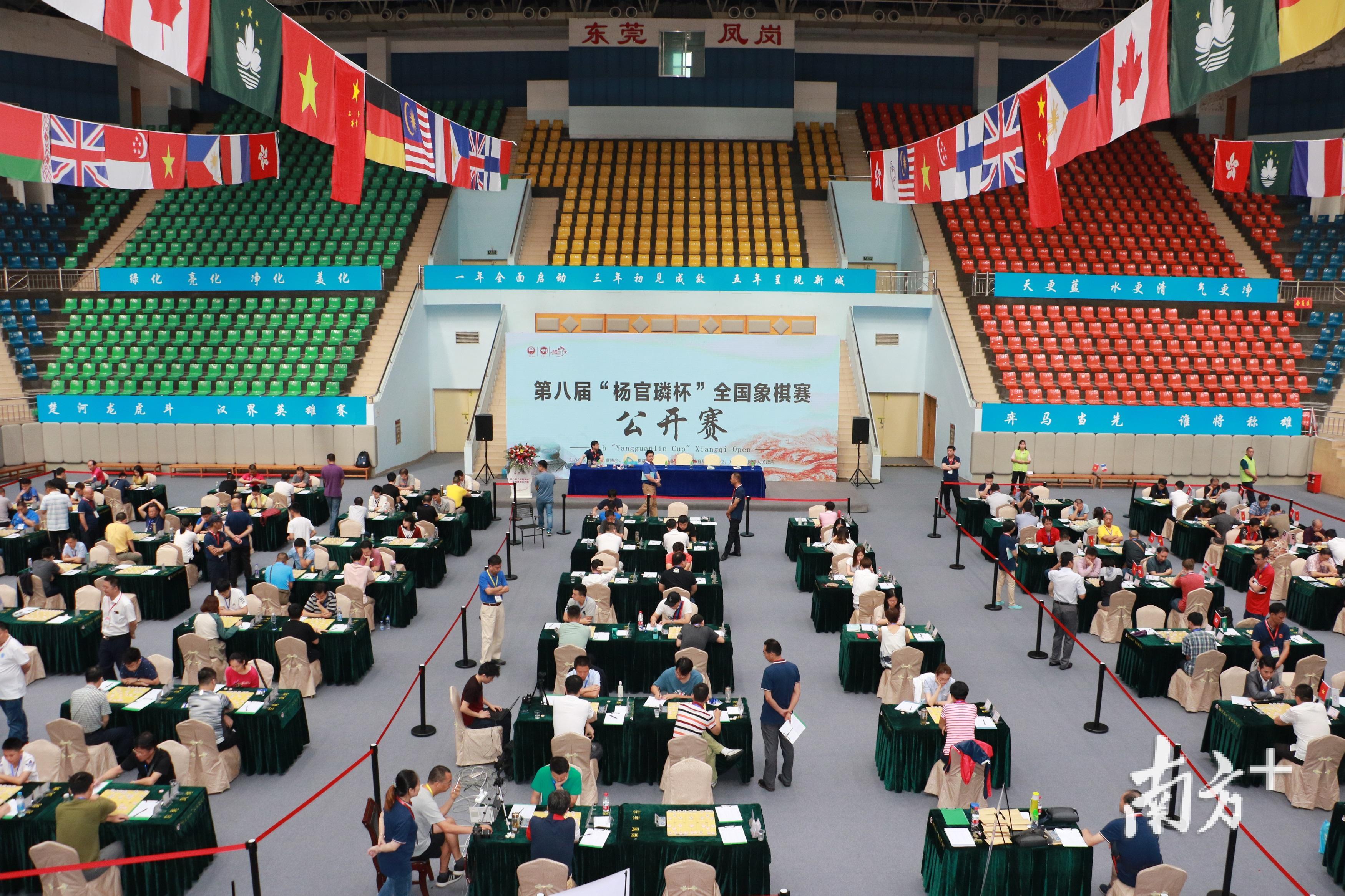 第八届“杨官璘杯”全国象棋公开赛在凤岗举行，汇聚了170名棋坛高手。（凤岗镇宣教文体局 供图）