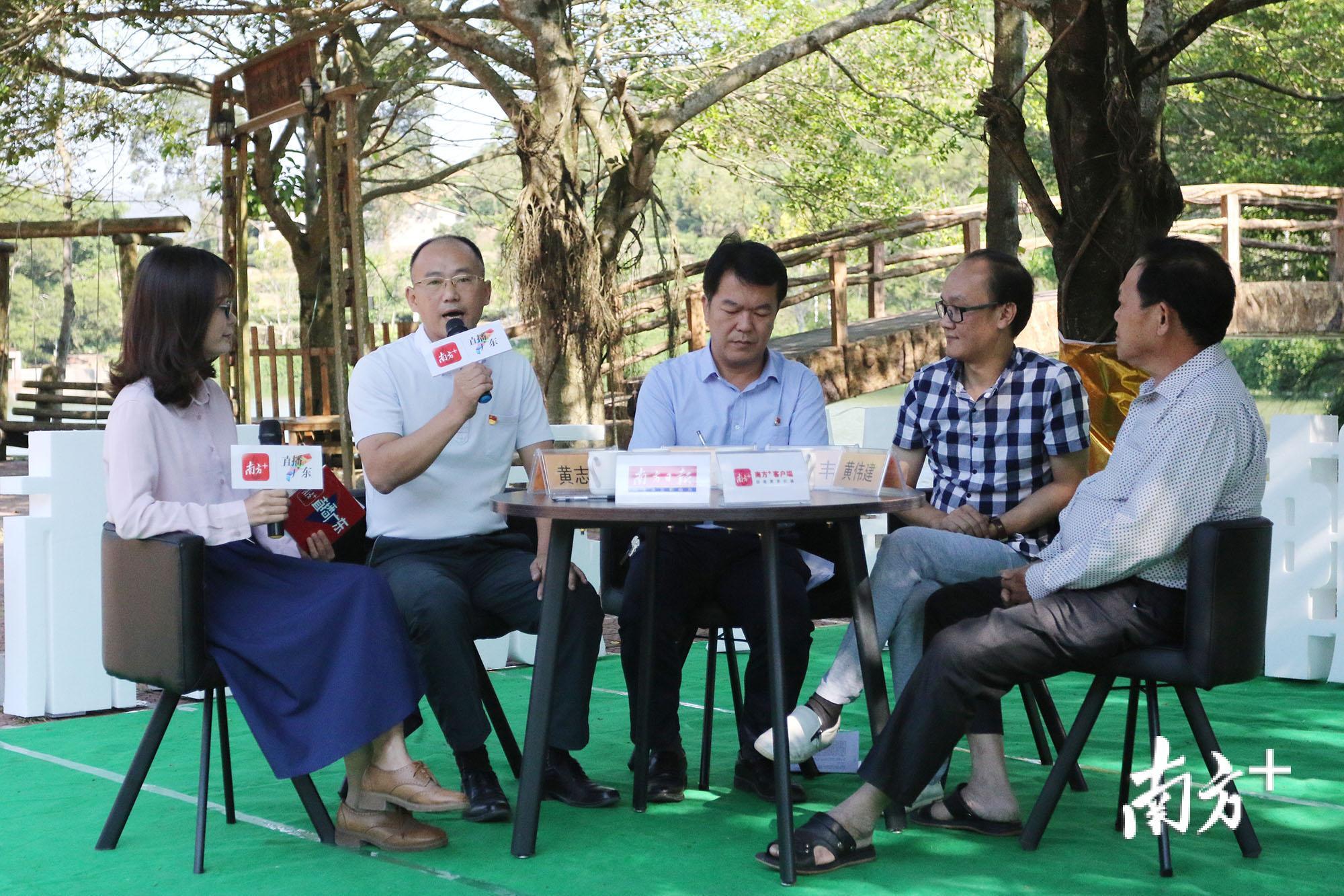 访谈直播节目走进凤凰山麓,邀请潮安区委常委,凤凰镇党委书记黄志刚