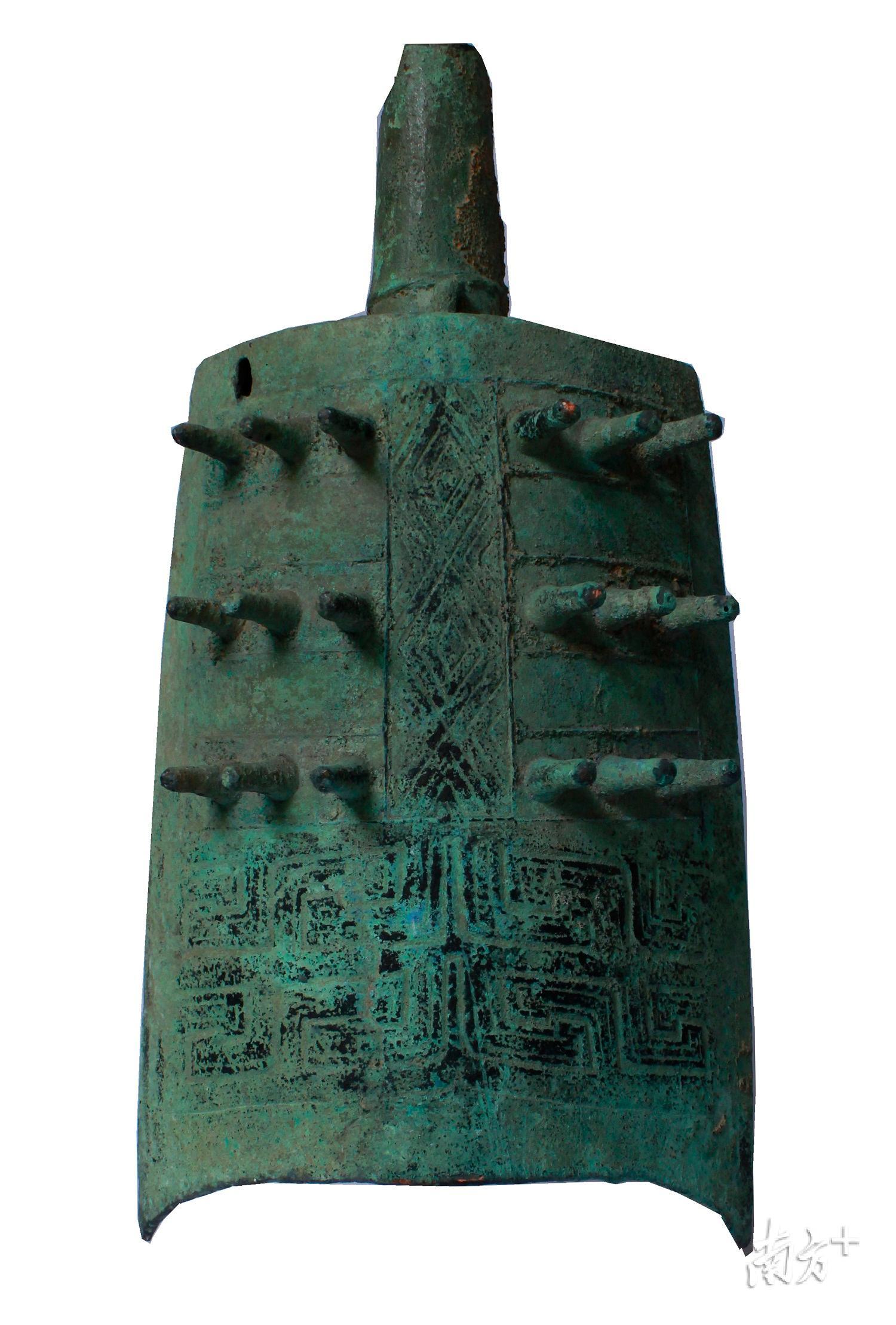 兴宁市博物馆编钟六件之一。(兴宁市博物馆提供) 兴宁市博物馆编钟六件之一。(兴宁市博物馆提供)