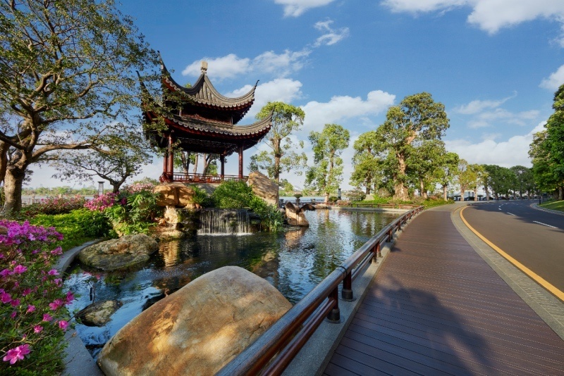 星河湾半岛园林。 星河湾半岛园林。