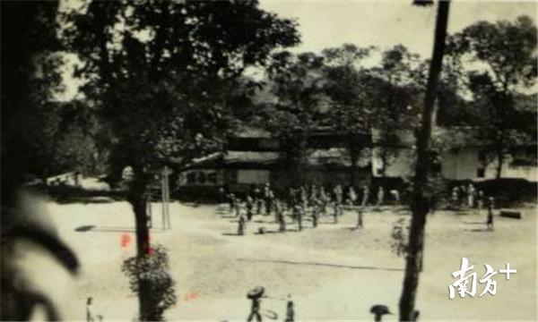 博罗中学学生在大操场表演广播体操。 博罗中学学生在大操场表演广播体操。