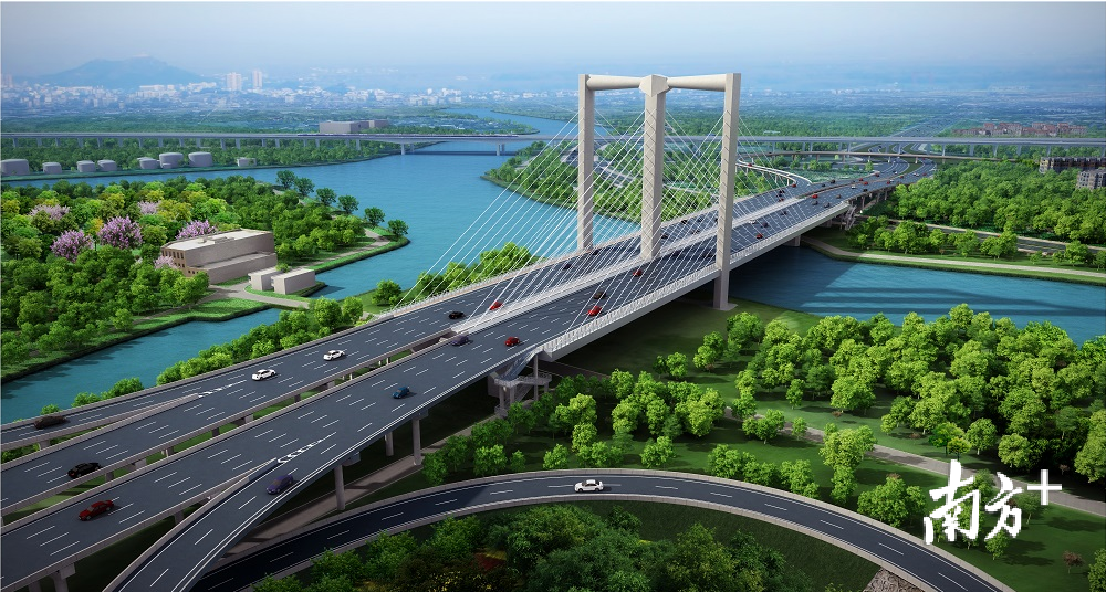 番海大桥效果图。南宣供图 番海大桥效果图。南宣供图