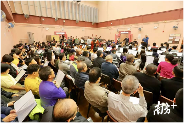 六大合唱团与乐团集中排练