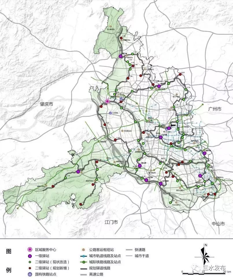 市域古驿道文化线路服务设施分布图 市域古驿道文化线路服务设施分布图