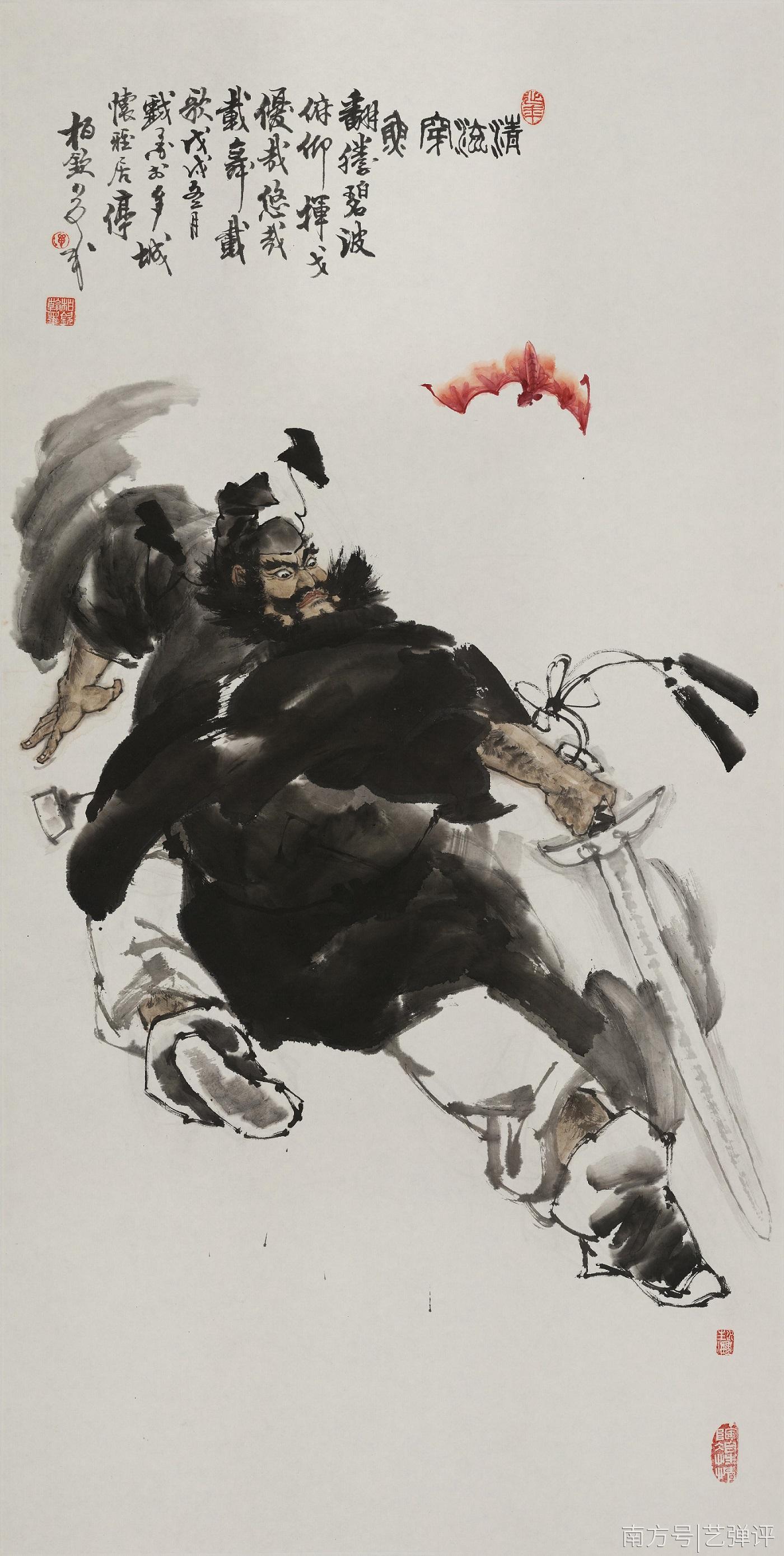 他擅画水墨人物，大洋彼岸传承国画艺术30年，首来珠海办展_南方