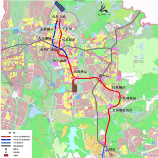 深圳11條擬建地鐵線站點曝光這條直通東莞附線路圖