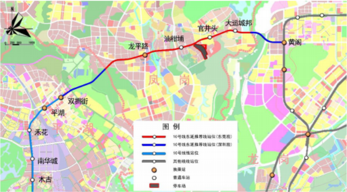 深圳11條擬建地鐵線站點曝光這條直通東莞附線路圖