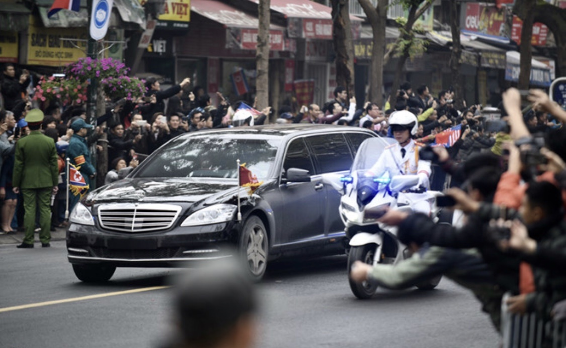 金正恩专车。资料图片