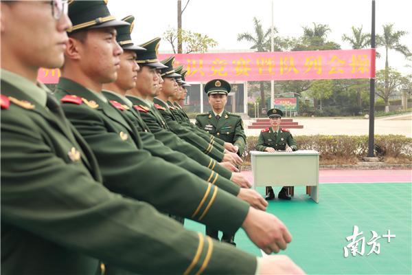 条令知识队列会操两手抓武警惠州支队中队官兵现场比拼