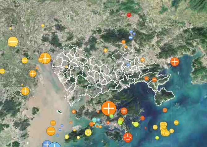 3月6日记录的深圳和周边的云地闪