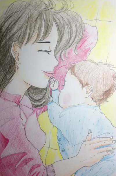 《慈爱》。孟话童 马驰 作品