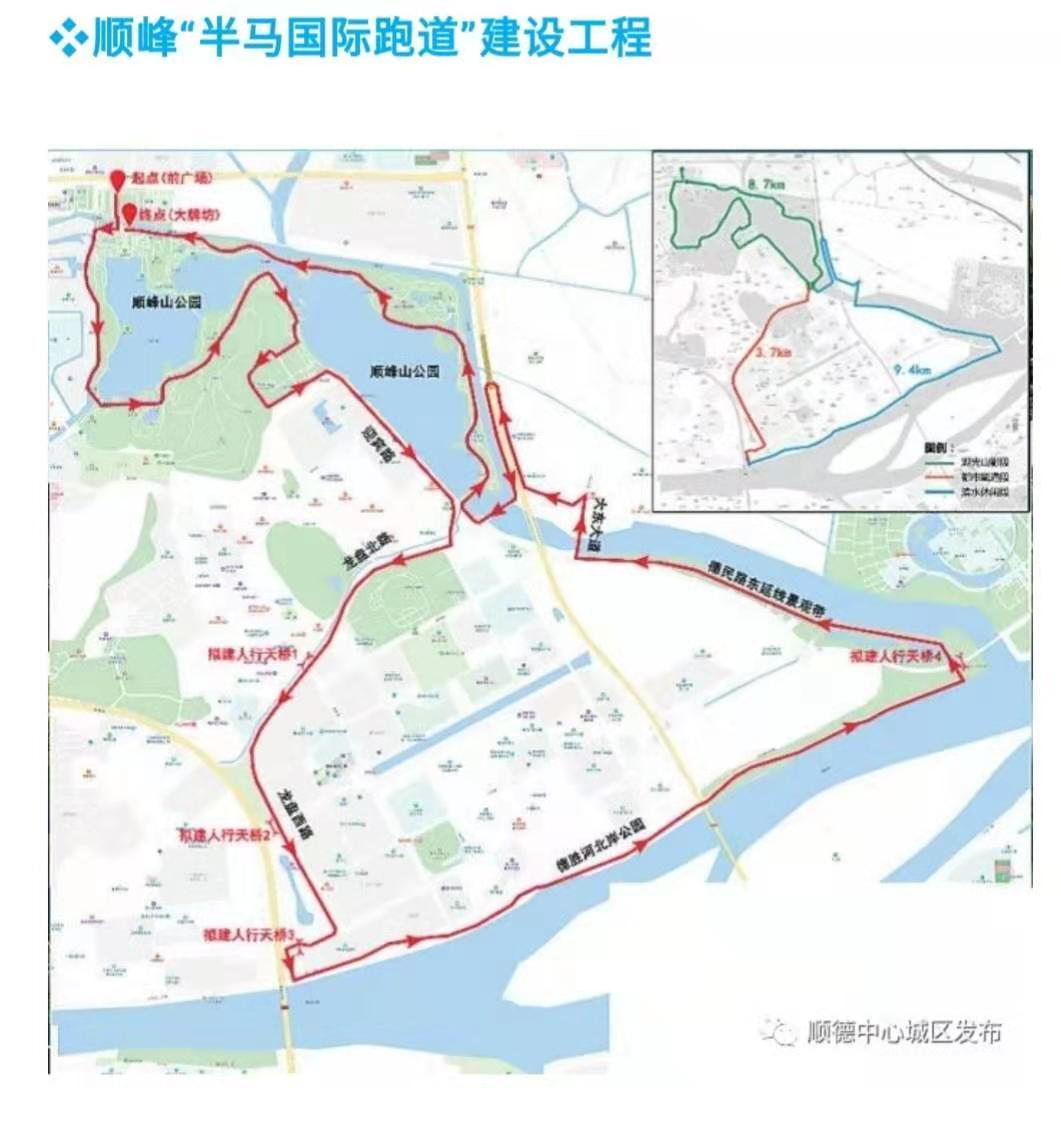 位列十大重点工程中的顺德“半马国际跑道”预计本月开建。顺德中心城区建设工程指挥部供图。